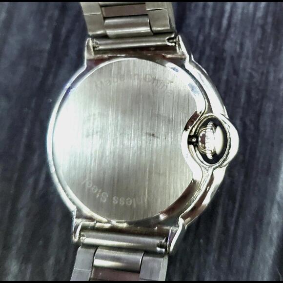 Art Deco Roman Adesso Neuvoux Stainless Men's Dress Watch - Picture 9 of 9